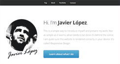 Desktop Screenshot of javierlopez.com