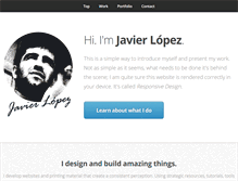 Tablet Screenshot of javierlopez.com